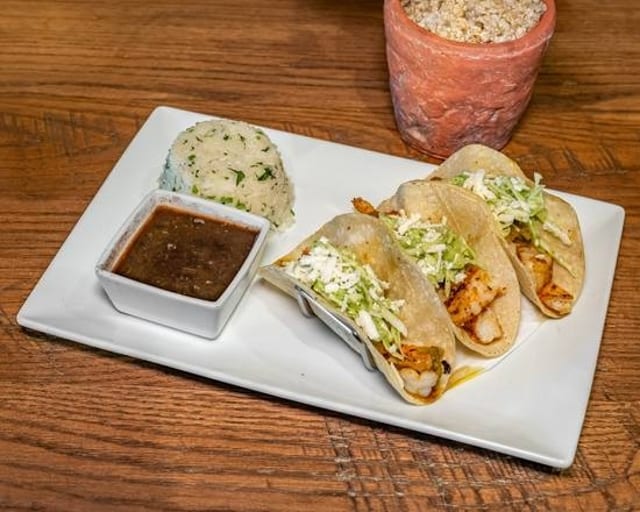 Green Chili Shrimp Tacos.