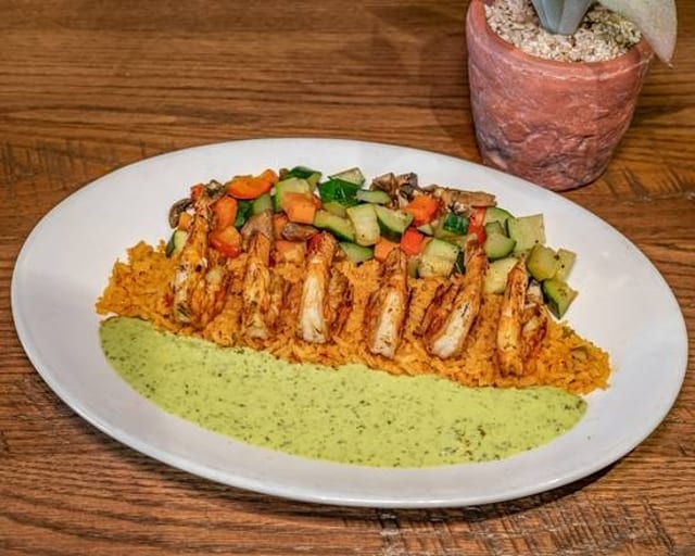 Camarones Con Crema.
